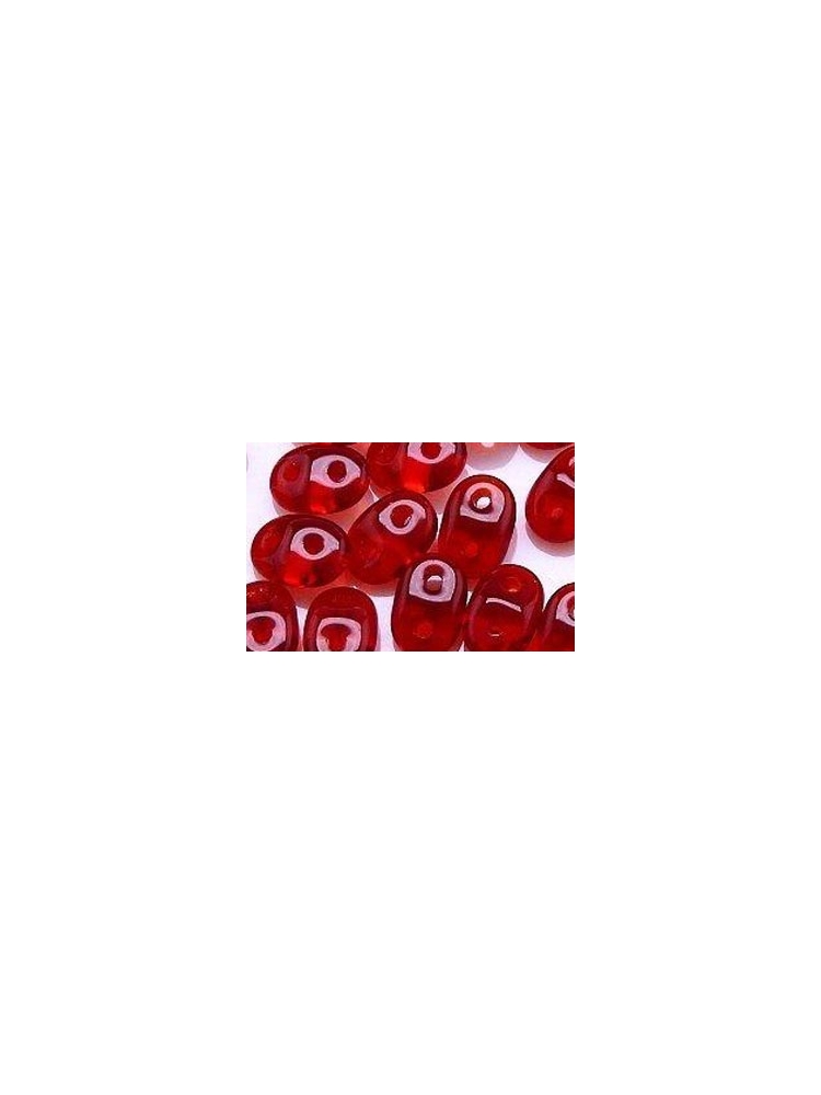 SuperDuo (2.5x5 mm) Siam Ruby 10g.