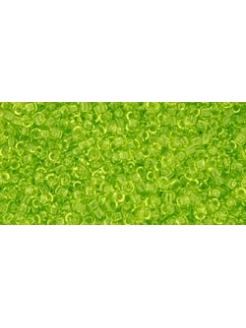TR-15-4 TOHO Skaidrus, šv.žalias (Transparent Lime Green) 15/0 5g