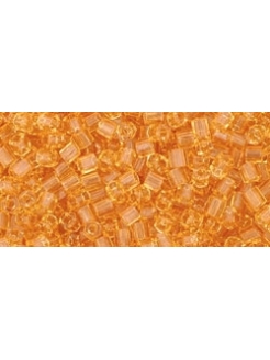 TOHO Hex, Transparent Lt Topaz 11/0, 10g.