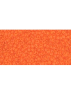 TOHO biseris, skaidrus, oranžinis (Transparent Hyacinth) Dydis 15/0 (apie 1,5mm) Pakuotė 5g.