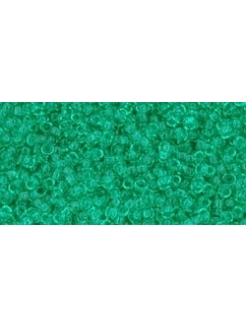 TOHO biseris, skaidrus, sk.žalias (Transparent Beach Glass Green) 15/0 5g.