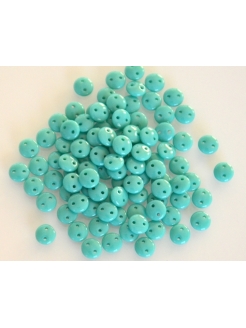 Lentil Turquoise 6mm, 40pcs.