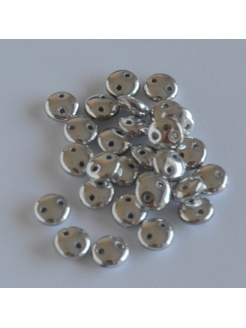 Lentil Silver 6mm, 40pcs.