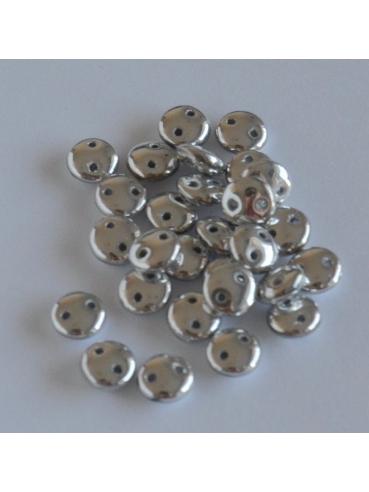 Lentil Silver 6mm, 40pcs.