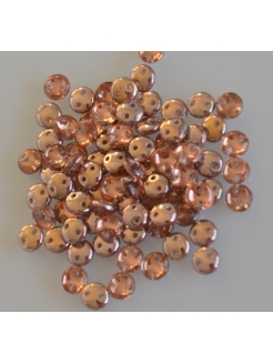 Lentil Apollo Gold, 6mm, 40pcs.