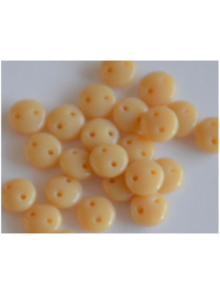 Lentil Opaque Beige, 6mm, 40pcs.