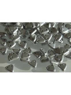 Triangle  Matte Metallic Silver 6mm, 10g.