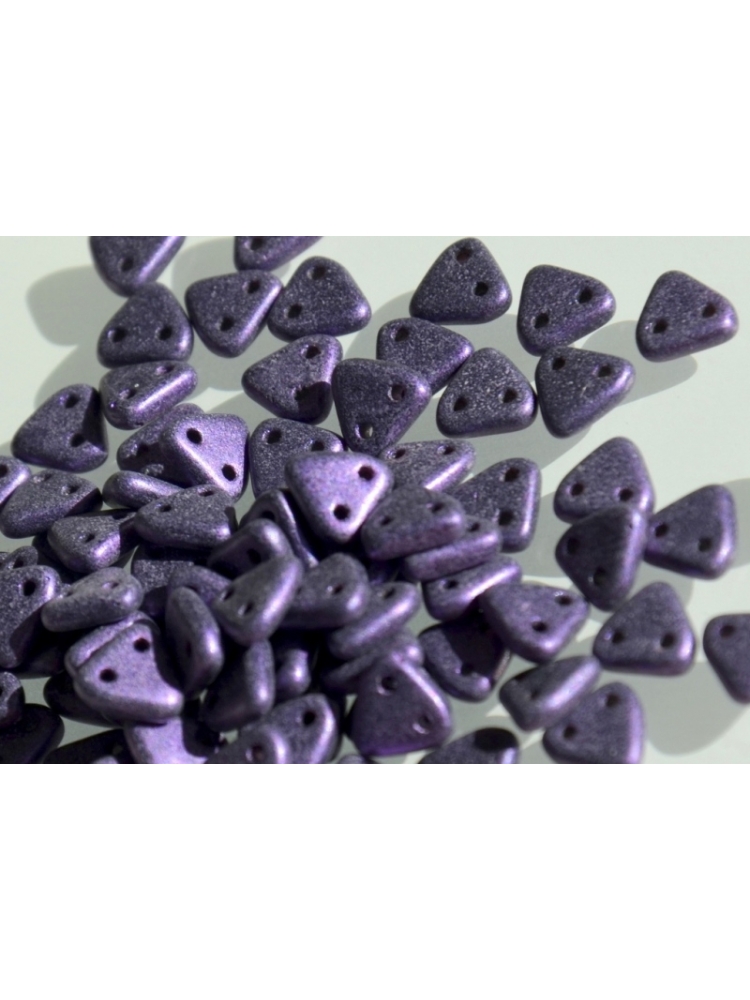 Triangle Metallic Suede-Purple, 6mm, 10g.