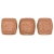 Tile bead 6mm, Matte Metallic Copper, 40pcs.