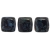 Tile bead 6mm, Picasso - Jet, 40pcs.