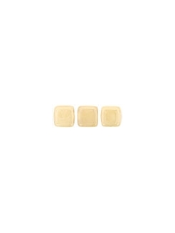 Tile bead 6mm, Luster Opaque Beige, 40pcs.