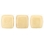 Tile bead 6mm, Luster Opaque Beige, 40pcs.