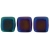 Tile Iris - Blue, 6mm (40pcs)