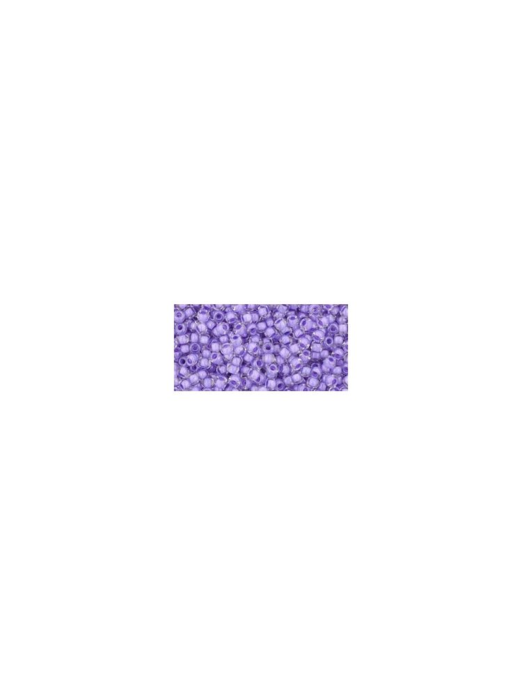 TOHO  Inside-Color Crystal/Purple Lined 11/0, 10g.
