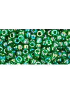 TOHO Trans-Rainbow Grass Green 8/0, 10g.