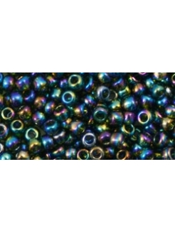 TOHO Trans-Rainbow Olivine, 8/0, 10g