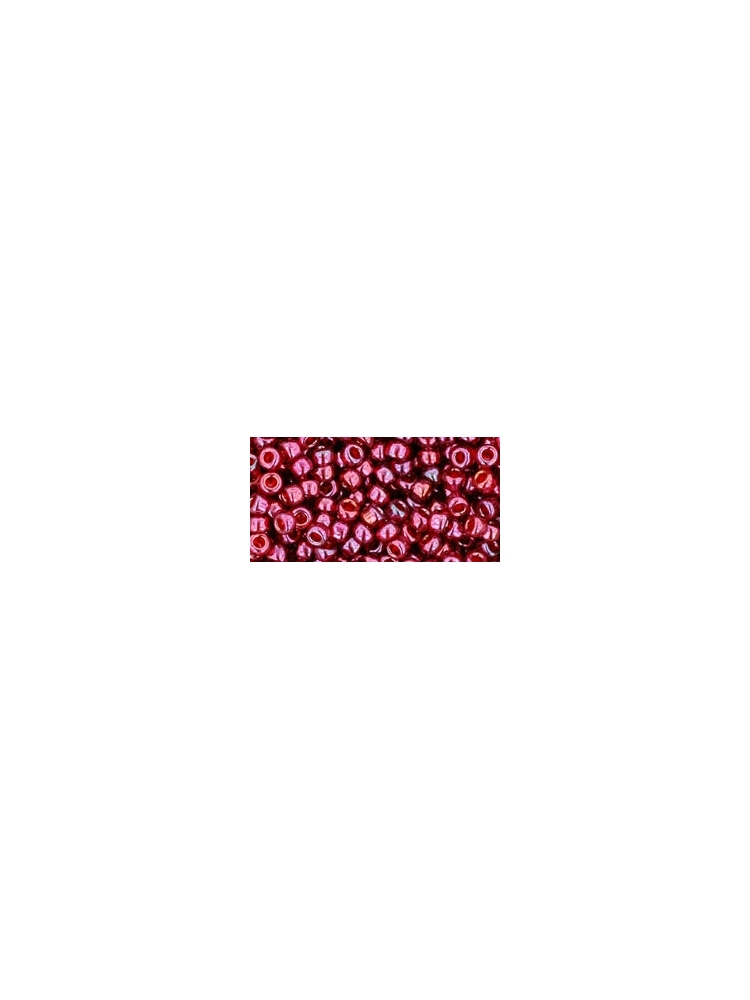 TOHO Gold-Lustered Raspberry 8/0, 10g.