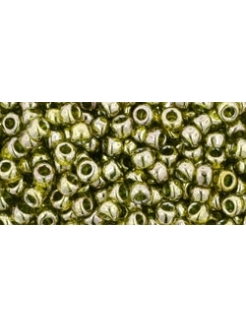 TOHO Gold-Lustered Green Tea 8/0 10g.