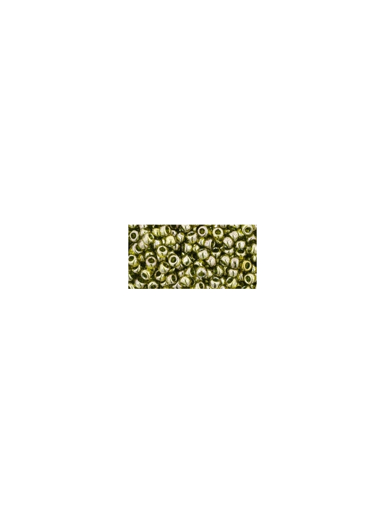 TOHO Gold-Lustered Green Tea 8/0 10g.