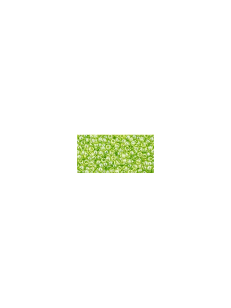 TOHO Trans-Lustered Lime Green 11/0 10g.