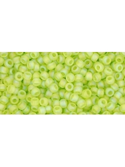 TOHO Trans-Rainbow-Frosted Lime Green 11/0 10g