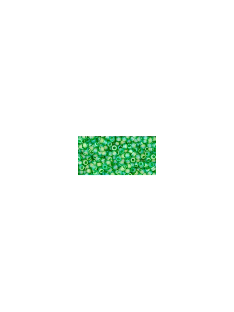 TOHO Trans-Rainbow-Frosted Peridot 11/0, 10g