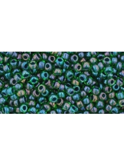 TOHO Inside-Color Peridot/Emerald Lined 11/0 10g.