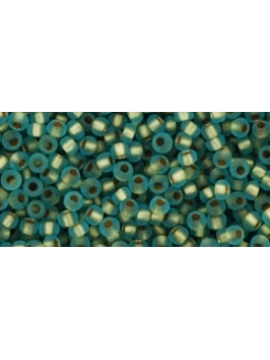 TOHO Frosted Gold-Lined Aqua 11/0 10g