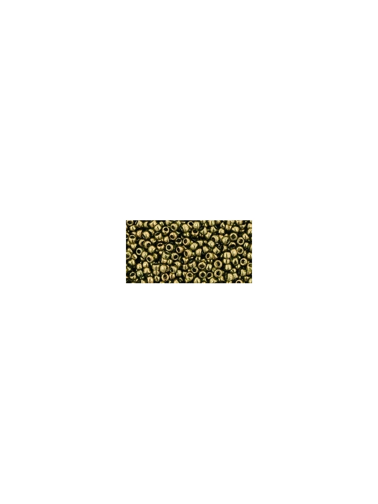 TOHO Gold-Lustered Prairie Green 11/0 10g.