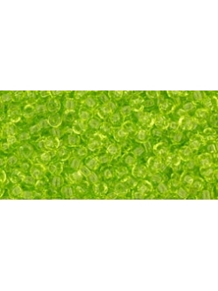 TOHO Transparent Lime Green 11/0 10g.