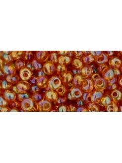 TOHO Magatama 3mm, Trans-Rainbow Topaz 10g