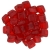 Tile bead 6mm, Siam Ruby, 40pcs.