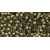 TOHO Frosted Gold-Lined Black Diamond 11/0 10g.