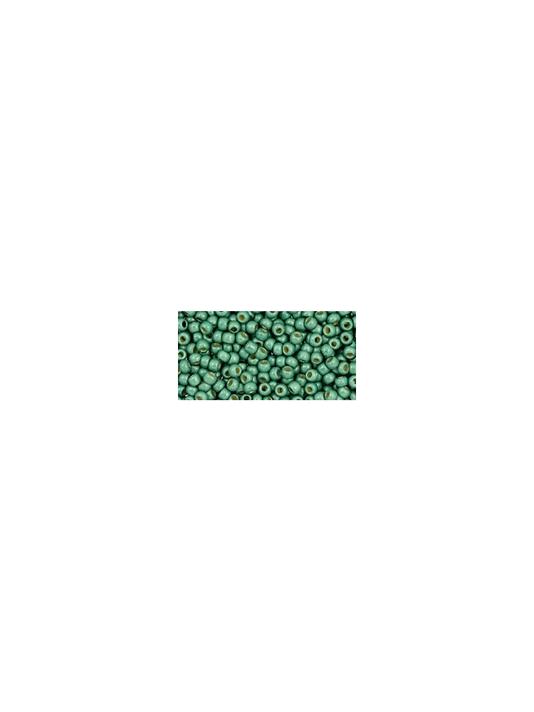 TOHO  Permafinish - Matte Galvanized Jade Green 11/0, 10g