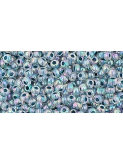 TOHO Inside-Color Rainbow Crystal/Montana Blue-Lined 11/0, 10g.