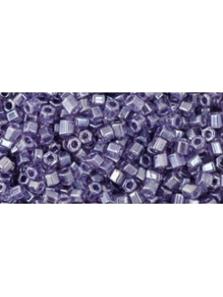 TOHO Hex Transparent-Lustered Sugar Plum 11/0, 10g.