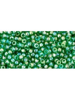 TOHO Transparent-Rainbow Grass Green 11/0, 10g.