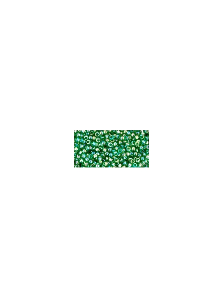 TOHO Transparent-Rainbow Grass Green 11/0, 10g.