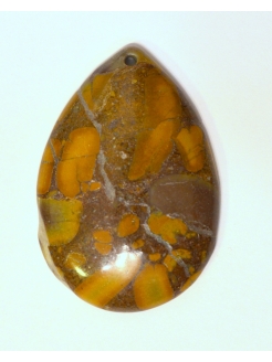 Bamboo Leaf Agate Pendant Bead