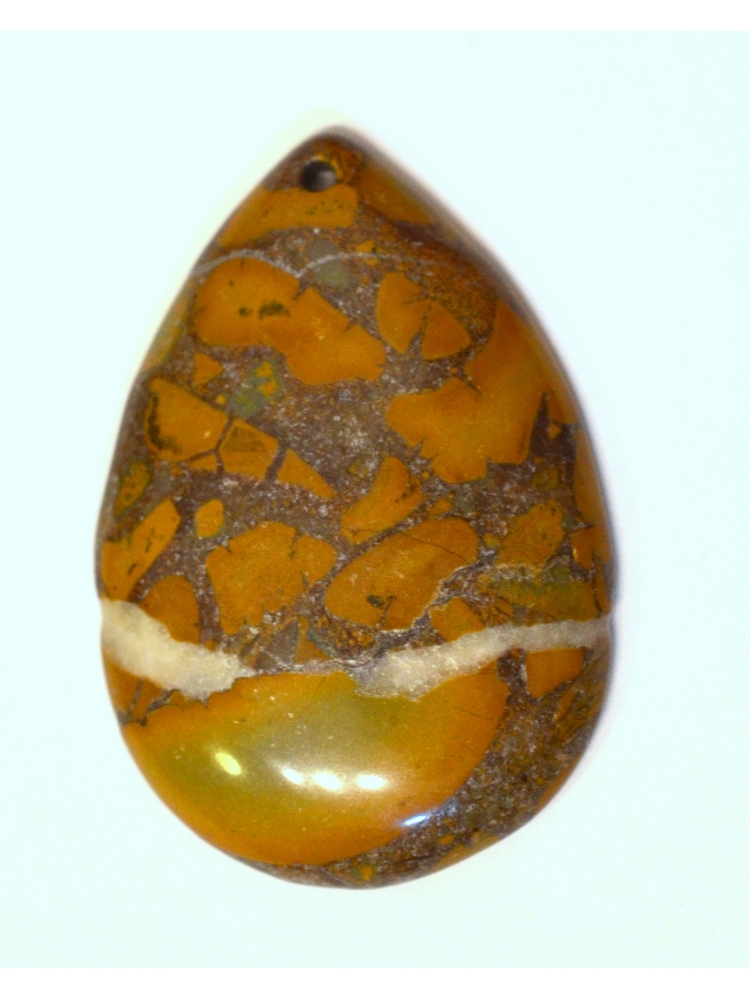 Bamboo Leaf Agate Pendant Bead