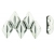 Gemduo  Jet - Silver 1/2 Coat, 33pcs.