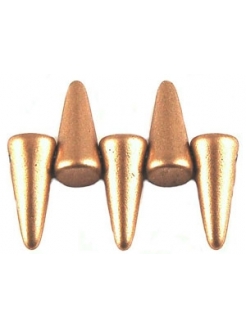 Spikes 4/10mm Matte - Metallic Flax 10pcs.