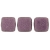 Tile Metallic Suede - Pink  6mm.  40pcs