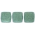 Tile Metallic Suede - Lt Green 6mm.  40pcs