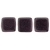 Tile Metallic Suede - Dk Plum, 6mm. 40pcs