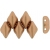 Gemduo Matte - Metallic Copper, 33pcs.