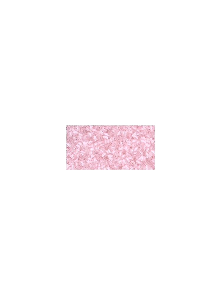 TOHO Demi Round  Inside-Color Crystal/Neon Rosaline-Lined 11/0, 5g.