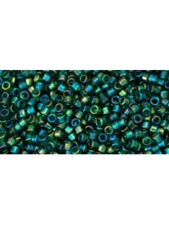 TOHO Treasure Transparent-Rainbow Green Emerald 11/0 5g.