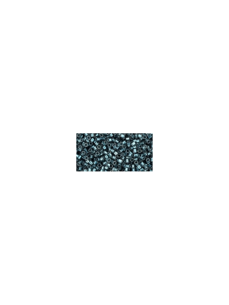 TOHO Treasure Inside-Color Crystal/Metallic Blue-Lined 11/0, 5g.