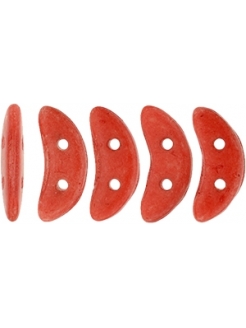 Crescent,  Opaque Aurora Red, 35pcs.